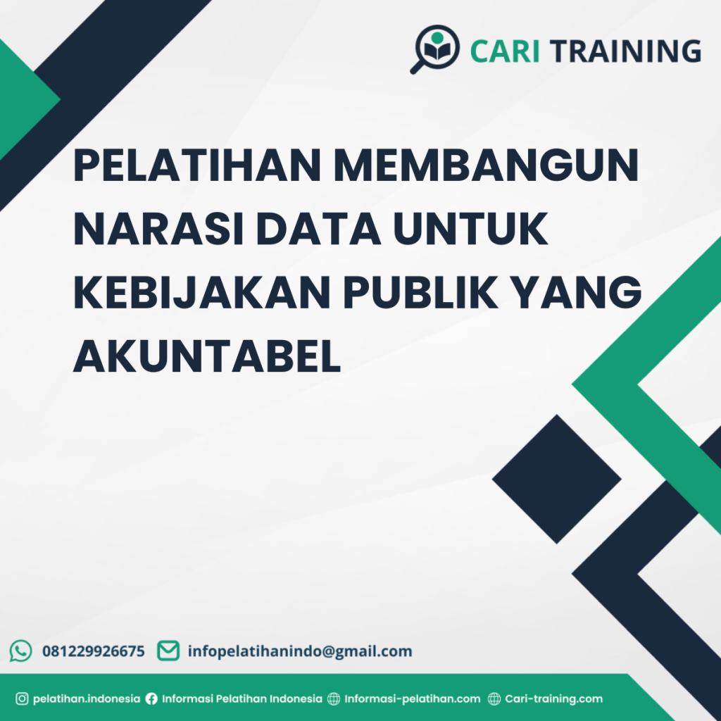 PELATIHAN MEMBANGUN NARASI DATA UNTUK KEBIJAKAN PUBLIK YANG AKUNTABEL