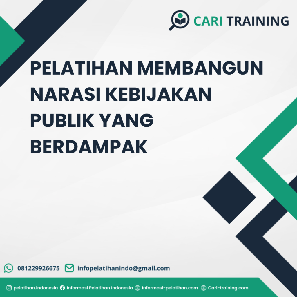 PELATIHAN MEMBANGUN NARASI KEBIJAKAN PUBLIK YANG BERDAMPAK