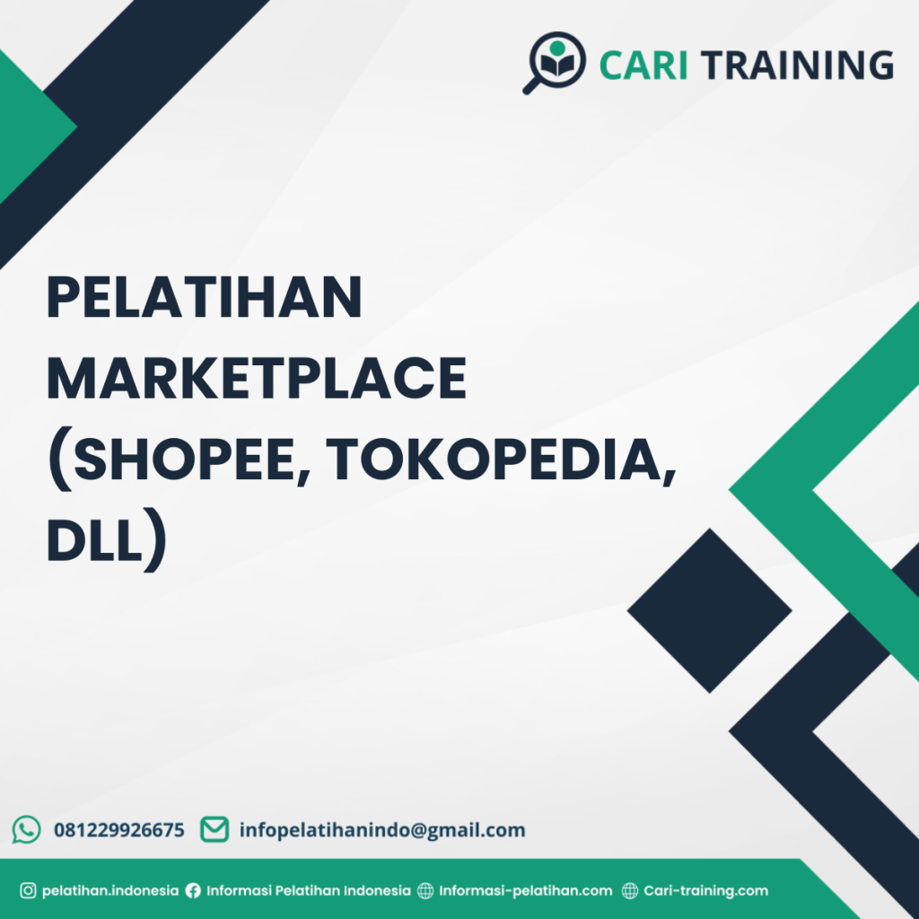 PELATIHAN MARKETPLACE (SHOPEE, TOKOPEDIA, DLL)
