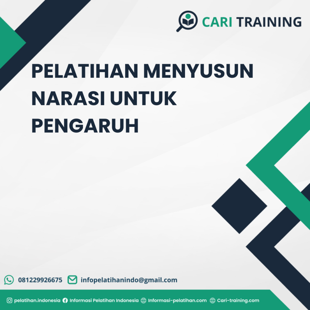 PELATIHAN MENYUSUN NARASI UNTUK PENGARUH