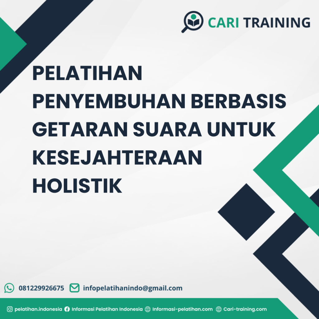 PELATIHAN PENYEMBUHAN BERBASIS GETARAN SUARA UNTUK KESEJAHTERAAN HOLISTIK