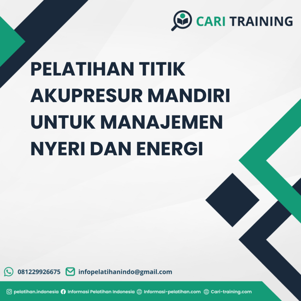 PELATIHAN TITIK AKUPRESUR MANDIRI UNTUK MANAJEMEN NYERI DAN ENERGI