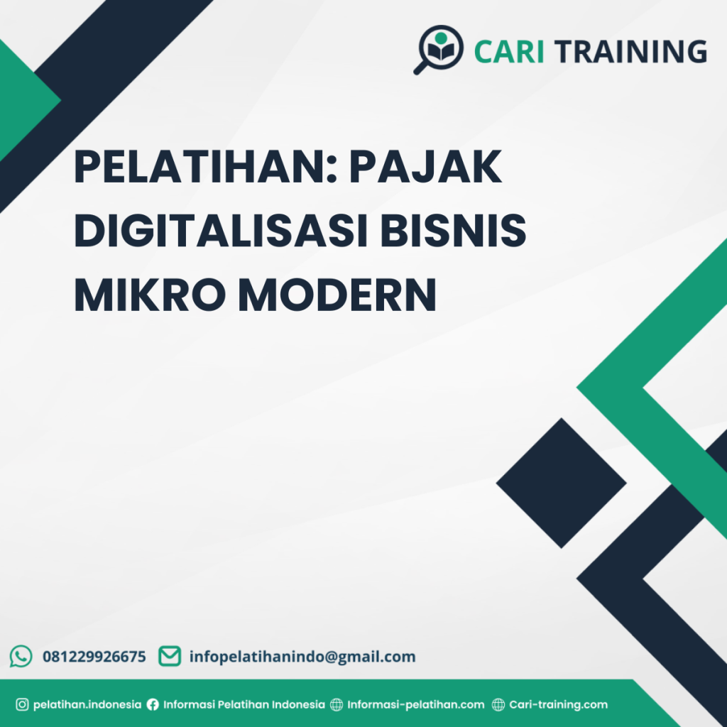 PELATIHAN: PAJAK DIGITALISASI BISNIS MIKRO MODERN